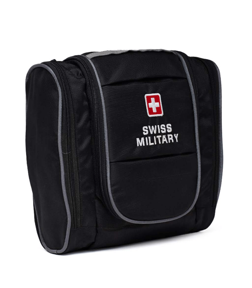 Unisex Waterproof Toiletry Bag With Multiple Pockets, Black | TB6 23 cm