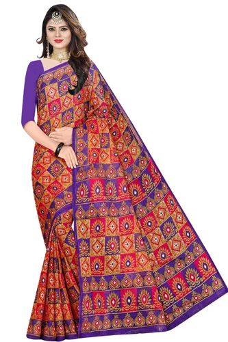 Multicolor Printed Cotton Saree