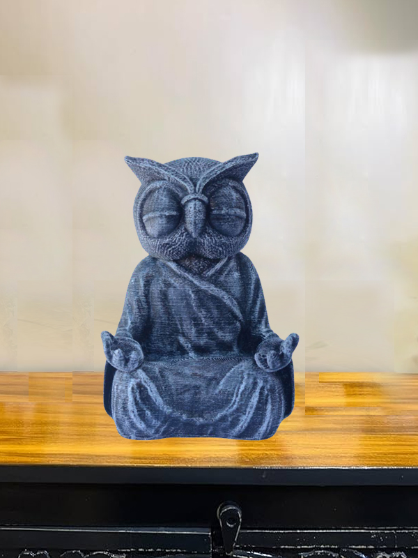 Meditation Owl Statue for  Home Décor, Office Décor, Gifting for Showpiece 6 Inch