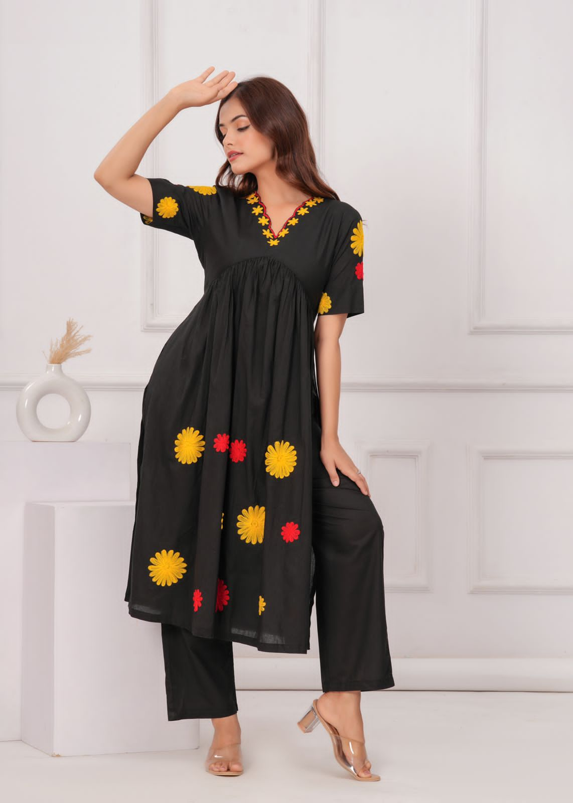 Effortless elegance! Soft cotton kurti 