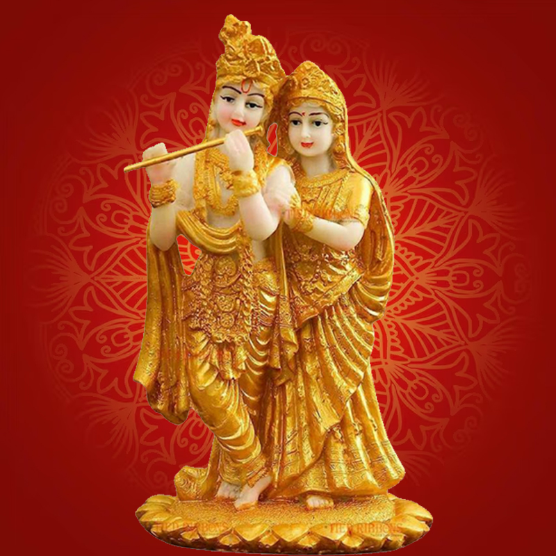 Radha Krishna Statue for Home Décor, Gifting for Birthday, Anniversary Showpiece 7 inch