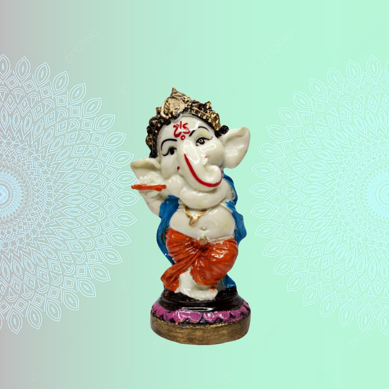 Dancing Ganesh for Home Décor, Office Decor,  Gifting for Birthday, Anniversary Showpiece 5.5 inch