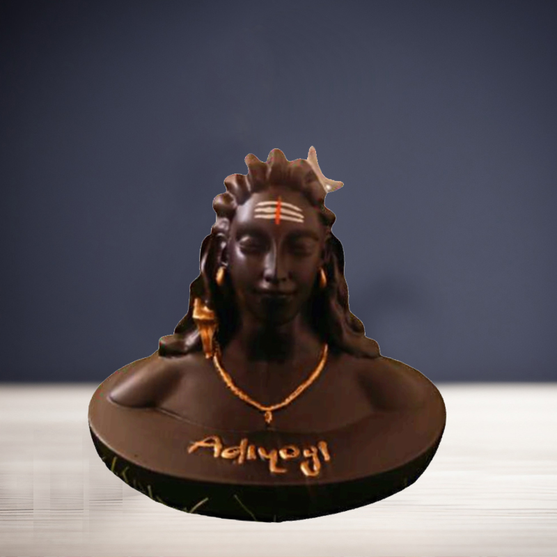 Adiyogi Shiva Smoke for Home Décor, Office Decor,  Gifting for Birthday, Anniversary Showpiece 4.5 inch