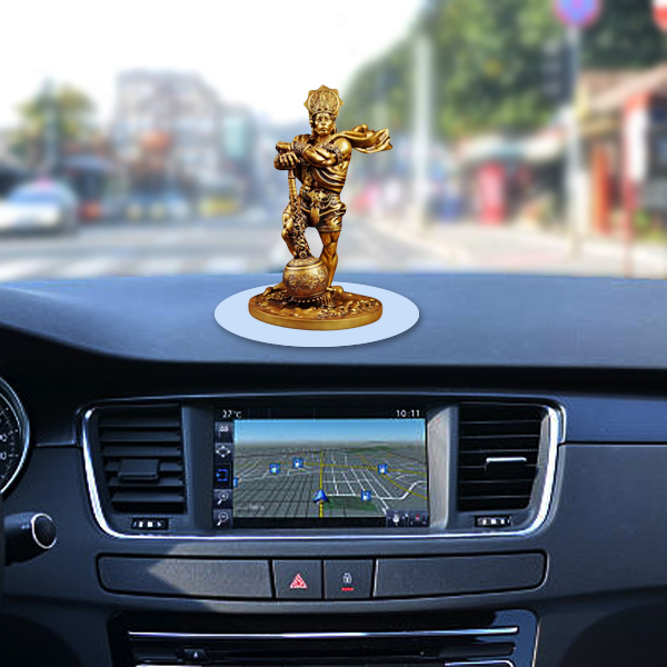 Bahubali Standing Hanuman Statue for Car Dashboard, Home Décor, Gifting for Birthday, Anniversary Showpiece 4.5 inch