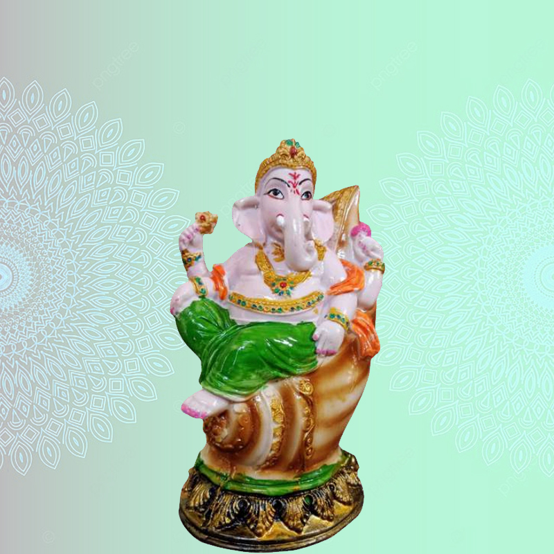 Shanka Ganesh for Home Décor, Office Decor,  Gifting for Birthday, Anniversary Showpiece 5 inch